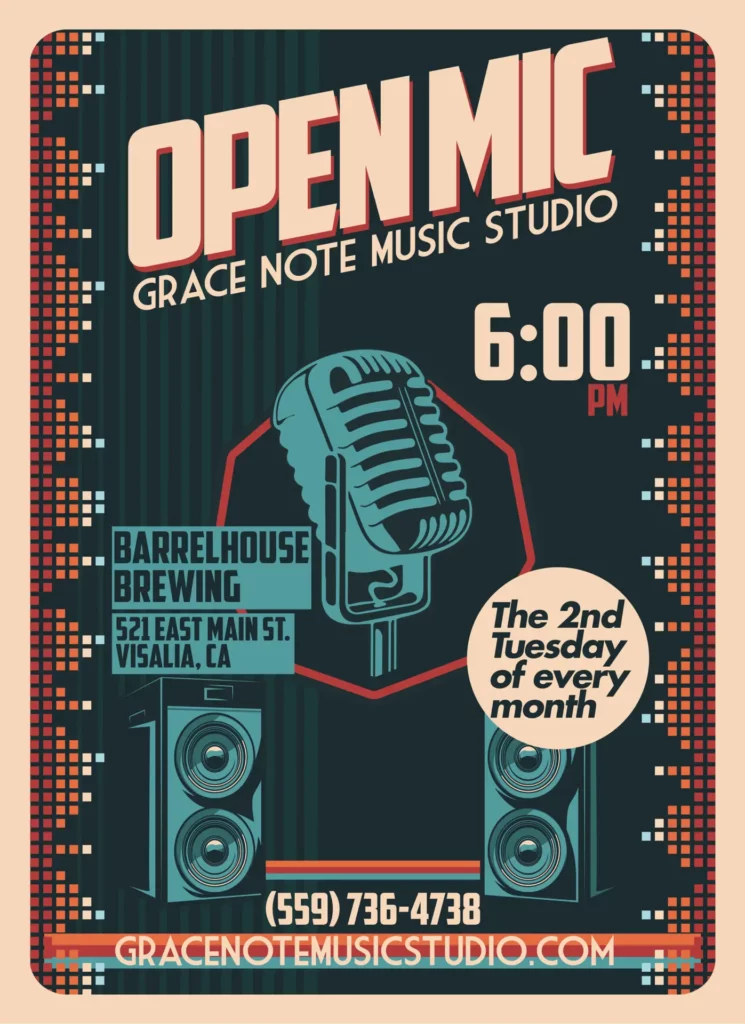 Open Mic At Barrelhouse Poster